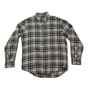G.H. Bass &‎ Co. Flannel Shirt Plaid Button Up Long Sleeve Casual Small SKUM034